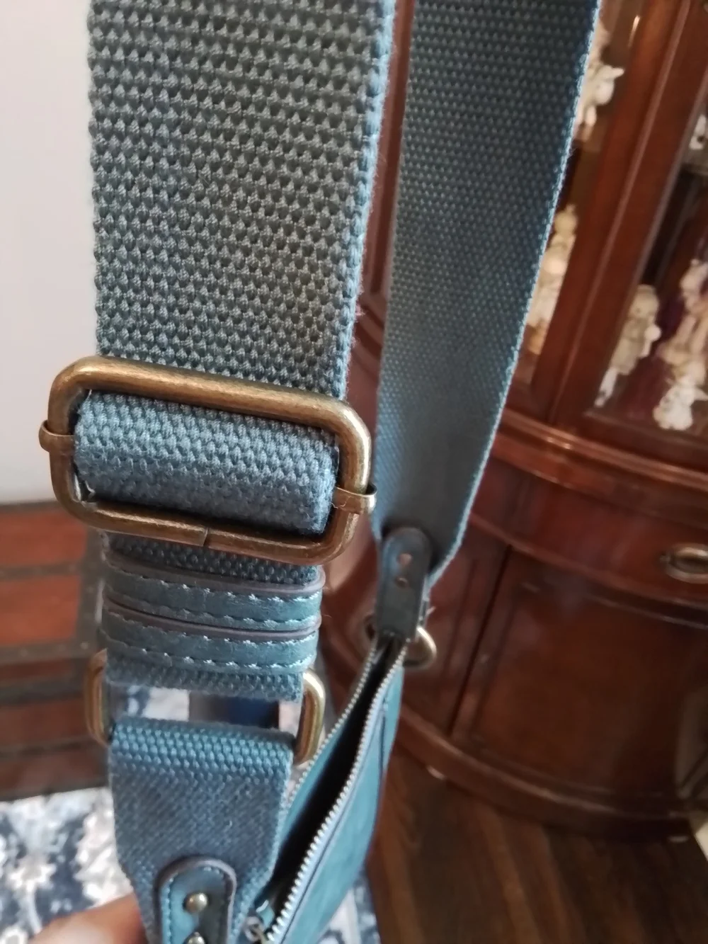 Teal Crossbody Bag with Adjustable Strap - Casual Everyday Carry